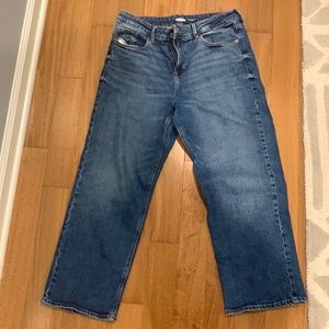 Old Navy Slim Wide Leg High Rise Jeans